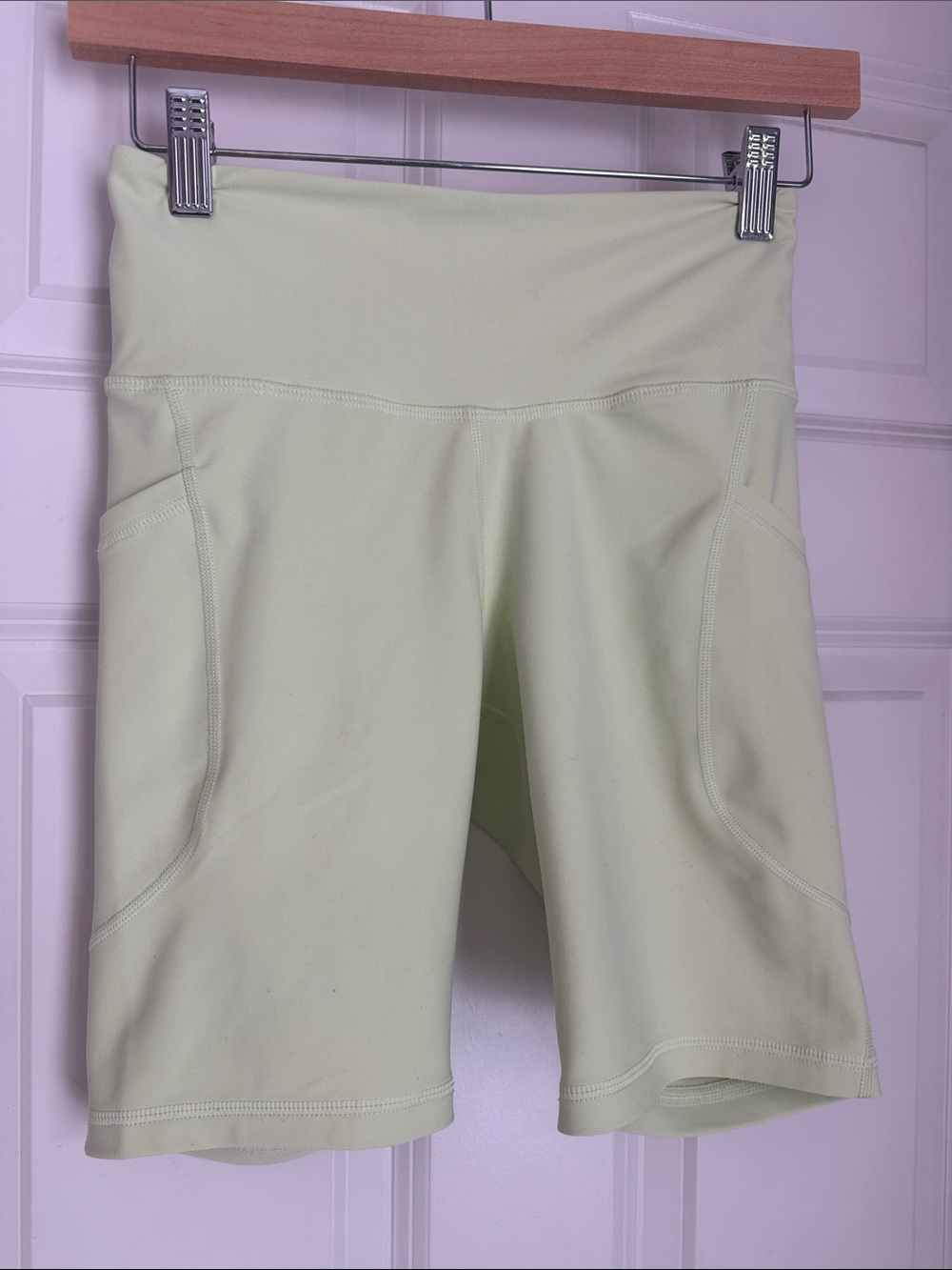 Old Navy Light Lime High-Rise Bike Shorts